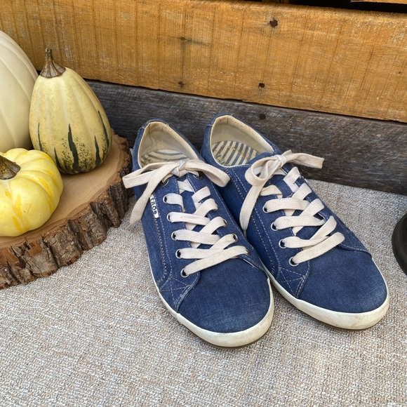 täōs blue wash canvas women’s sneakers size 9.5 EU 40 Taos footwear - Picture 7 of 15